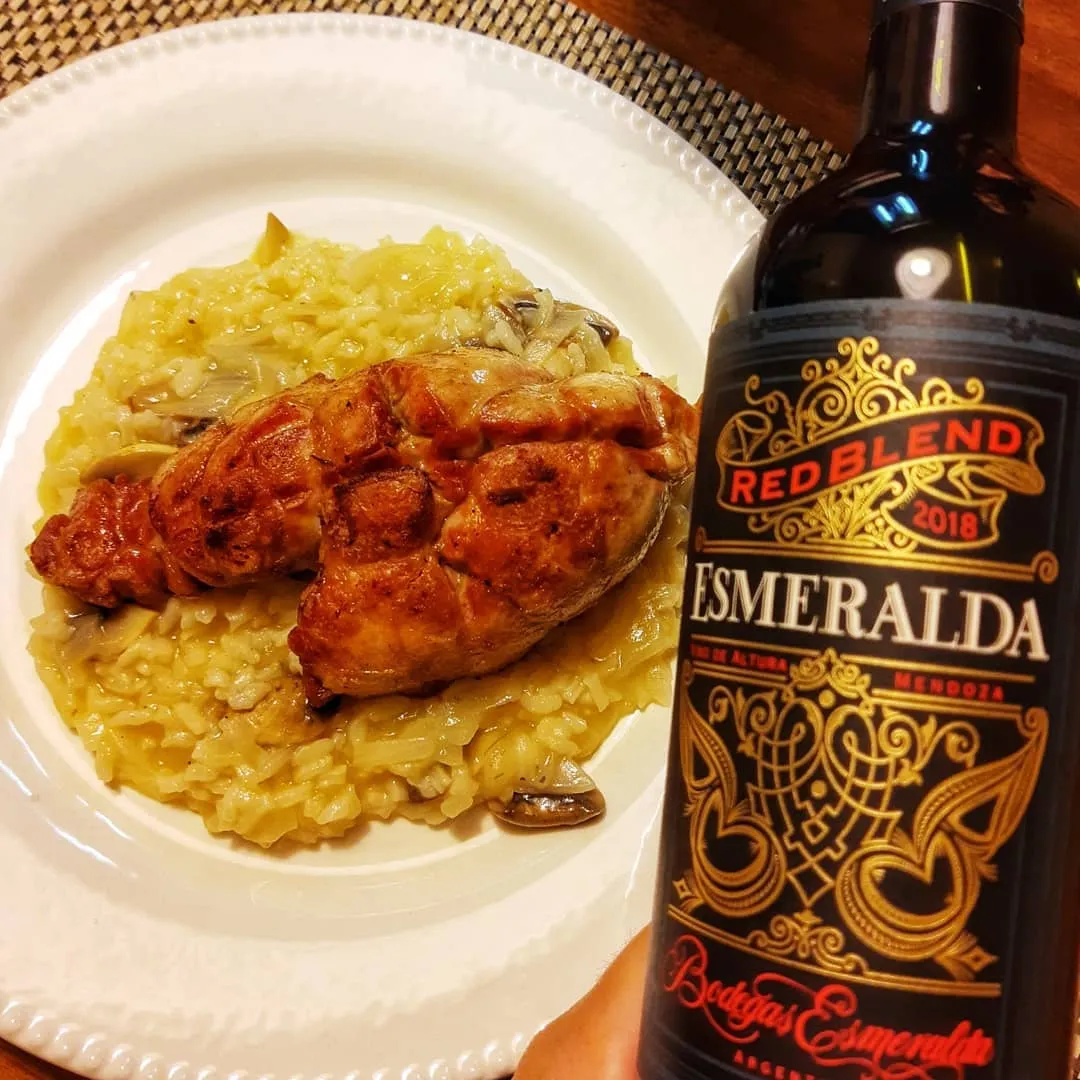 Molleja Risotto con Vino